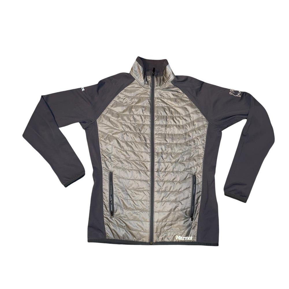 Marmot Variant Hybrid Jacket Mens Medium Grey Quilted Softshell Technical